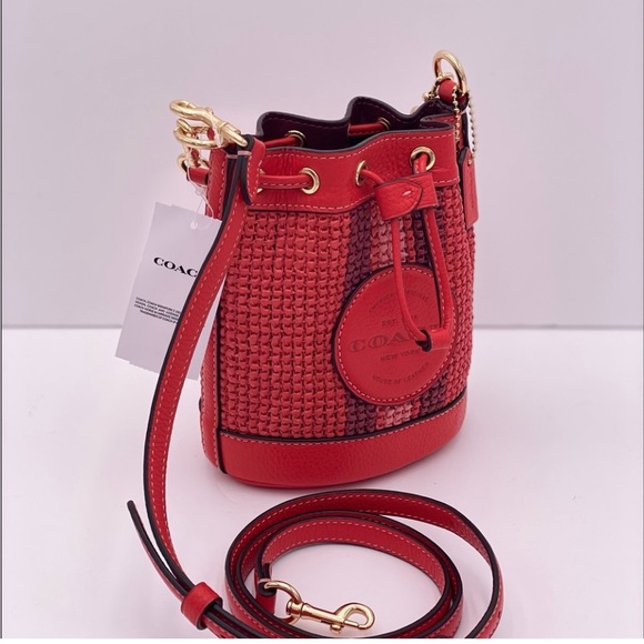 Coach Mini Dempsey Bucket Bag Crossbody With Coach Patch - Picture 7 of 12